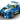 lego city 60312 police car 94 piece set. shows a close up of the fully built police care with the police officer minifigure driving.