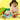 shows a child playing with the toy car surrounded by the built lego set.