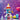 Lego Duplo 10422 3in1 Space Shuttle 58 piece set. Shows a close up of the fully built set, a space shuttle, astronaut minifigures, an alien, a star, a sun and a planet.