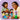 Lego Duplo 10423 Buildable People with Big Emotions. Shows a grandmother and child playing with the fully built figures.