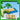 Lego Minecraft 21254 Turtle Beach House. Shows a close up of the outside of the turtle beach house with the adult and baby turtles, bamboo raft and beach area.