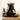 Lego Harry Potter 76429 Sorting Hat. Shows the harry potter with sorting hat minifigure standing at the bottom of the lego stand for the sorting hate model with an image for each House.
