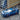 lego speed champion 76920 ford mustang. shows a close up of the fully built blue ford mustang.