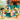 Lego Friends 42625 Beach Smoothie Stand. Shows a close up of the 2 minifigures making smoothies.