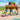 Lego Friends 42625 Beach Smoothie Stand. Shows a close up of the fully built beach smoothie stand.