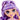 Close Up of Rainbow High Creative Crystals Violet - Purple 11” Fashion Doll for Ages 8 & Up