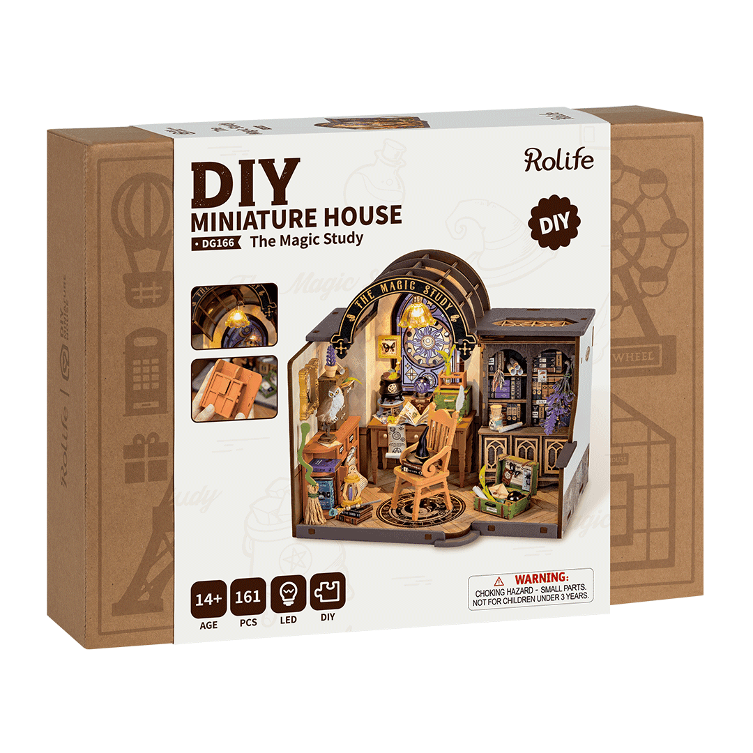 Rolife Maison Miniature à Construire Maquette en Bois avec Lumière LED Rolife Maison Miniature à Construire Maquette en Bois avec Lumière LED