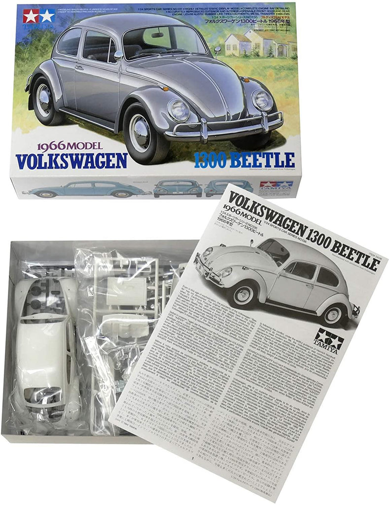 Tamiya 1966 Model Volkswagen 1300 Beetle (24136) - CuriousMinds.co.uk