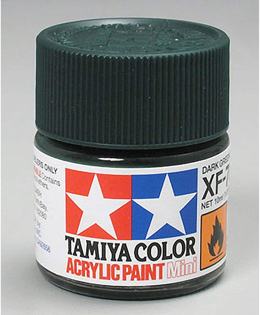 Tamiya Acrylic Mini XF-70 Dark Green 2 Paint - CuriousMinds.co.uk