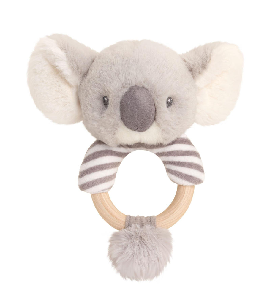 Keeleco Baby Cosy Koala Ring Rattle 14cm - CuriousMinds.co.uk