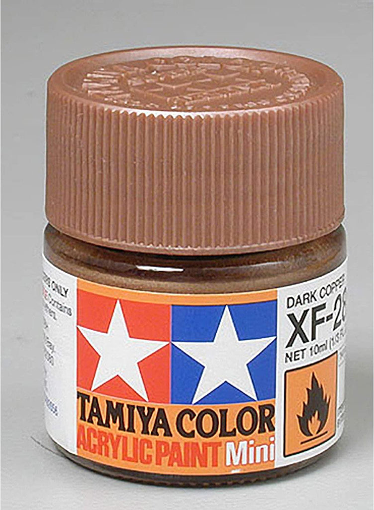 Tamiya Acrylic Mini XF-28 Dark Copper Paint - CuriousMinds.co.uk