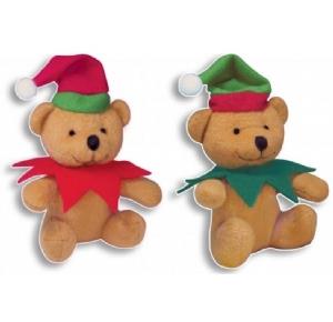 Christmas Plush Elf Bear - CuriousMinds.co.uk