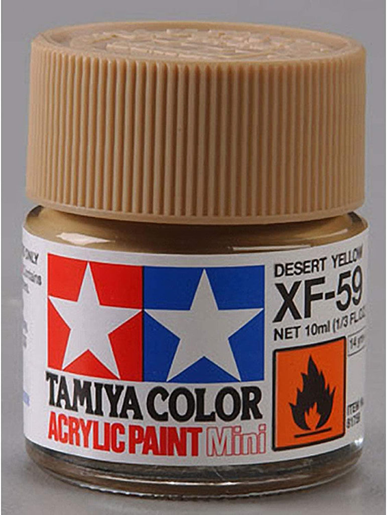 Tamiya Acrylic Mini XF-59 Desert Yellow Paint - CuriousMinds.co.uk