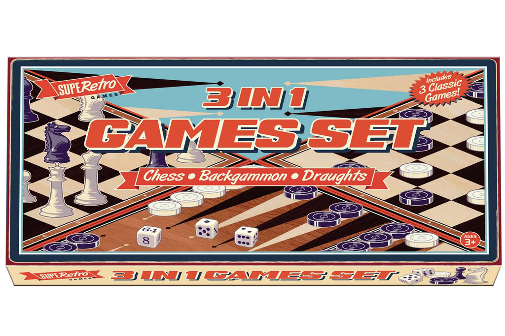 "Retro" 3 In 1 Games Set - CuriousMinds.co.uk