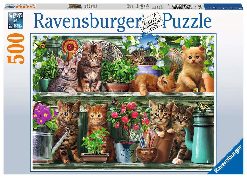 Ravensburger 14824 Cats on the Shelf 500 Piece Jigsaw Puzzle - CuriousMinds.co.uk