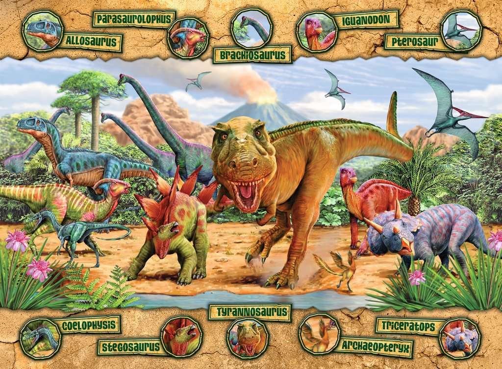 Ravensburger 10609 Dinosaurs XXL 100 piece Puzzle - CuriousMinds.co.uk