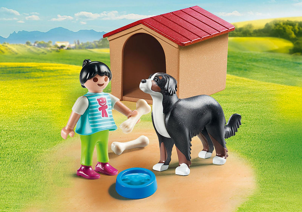 Playmobil Country Dog with Kennel - CuriousMinds.co.uk