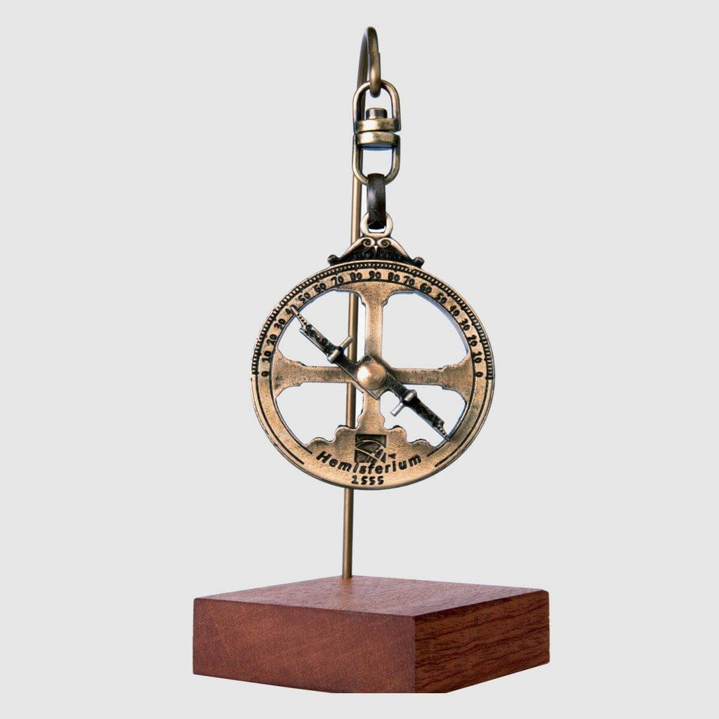 Hemisferium Miniature Nautical Astrolabe With Stand - CuriousMinds.co.uk
