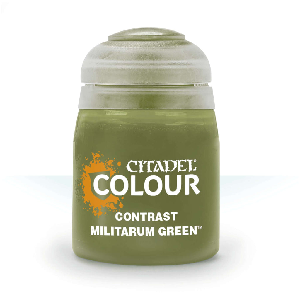 Militarum Green (18ml) - Contrast - Citadel Acrylic Paint - CuriousMinds.co.uk