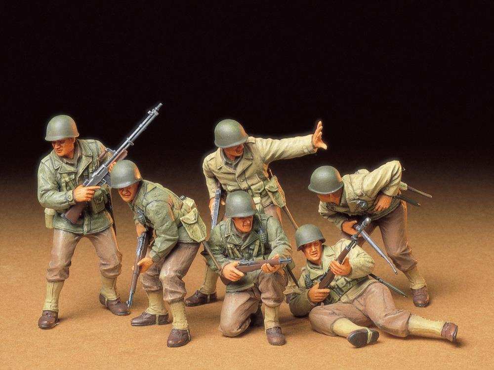 Tamiya 1:35 Military Miniatures U.S. Army Assault Infantry Set (35192) - CuriousMinds.co.uk