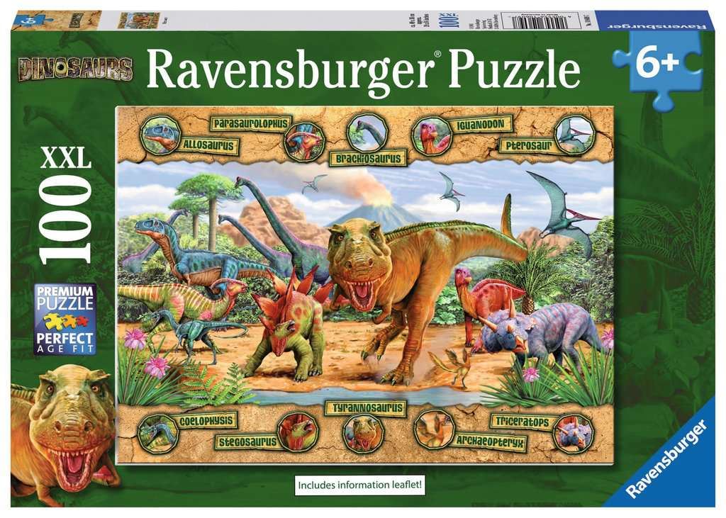 Ravensburger 10609 Dinosaurs XXL 100 piece Puzzle - CuriousMinds.co.uk