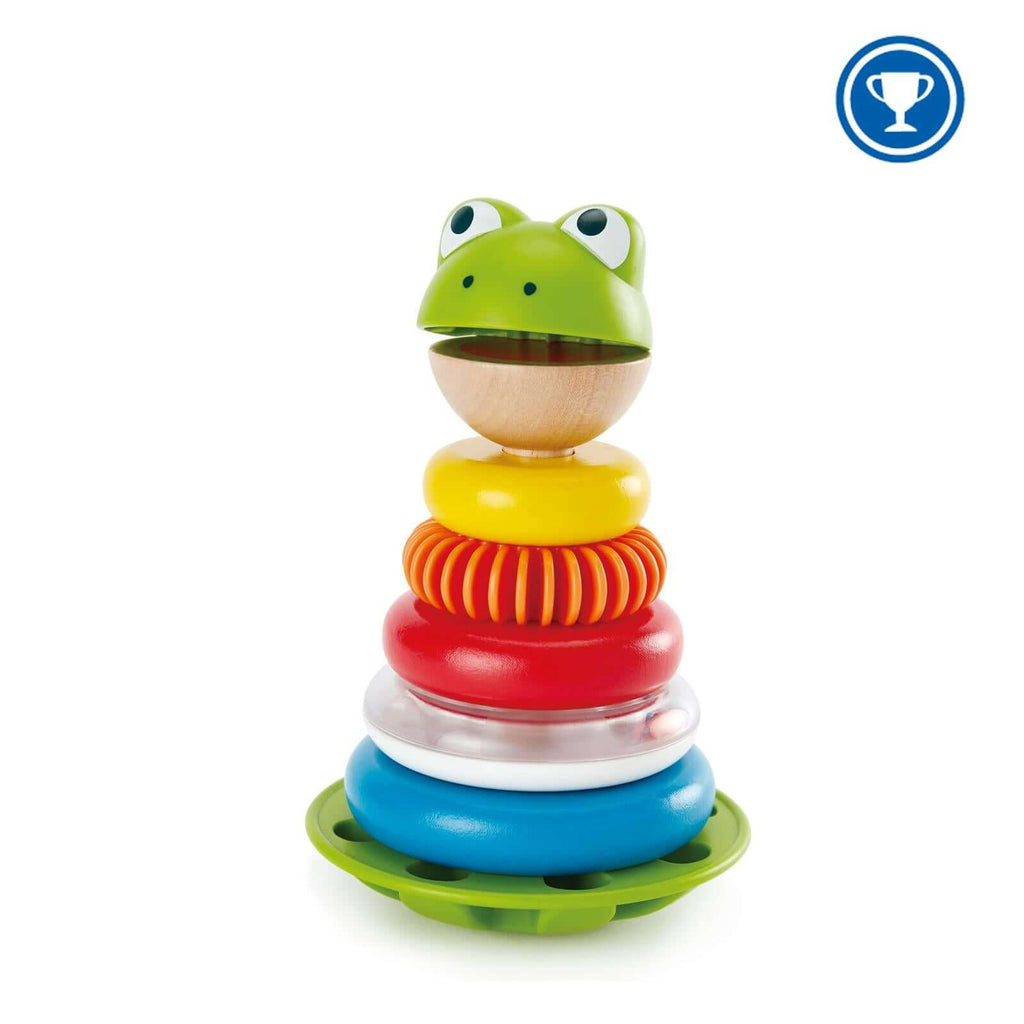 Hape Mr. Frog Stacking Rings - CuriousMinds.co.uk