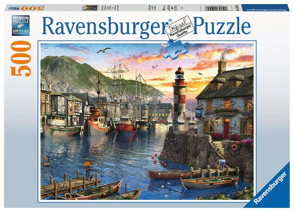 Ravensburger 15045 Sunrise at the Port 500 Piece Jigsaw - CuriousMinds.co.uk