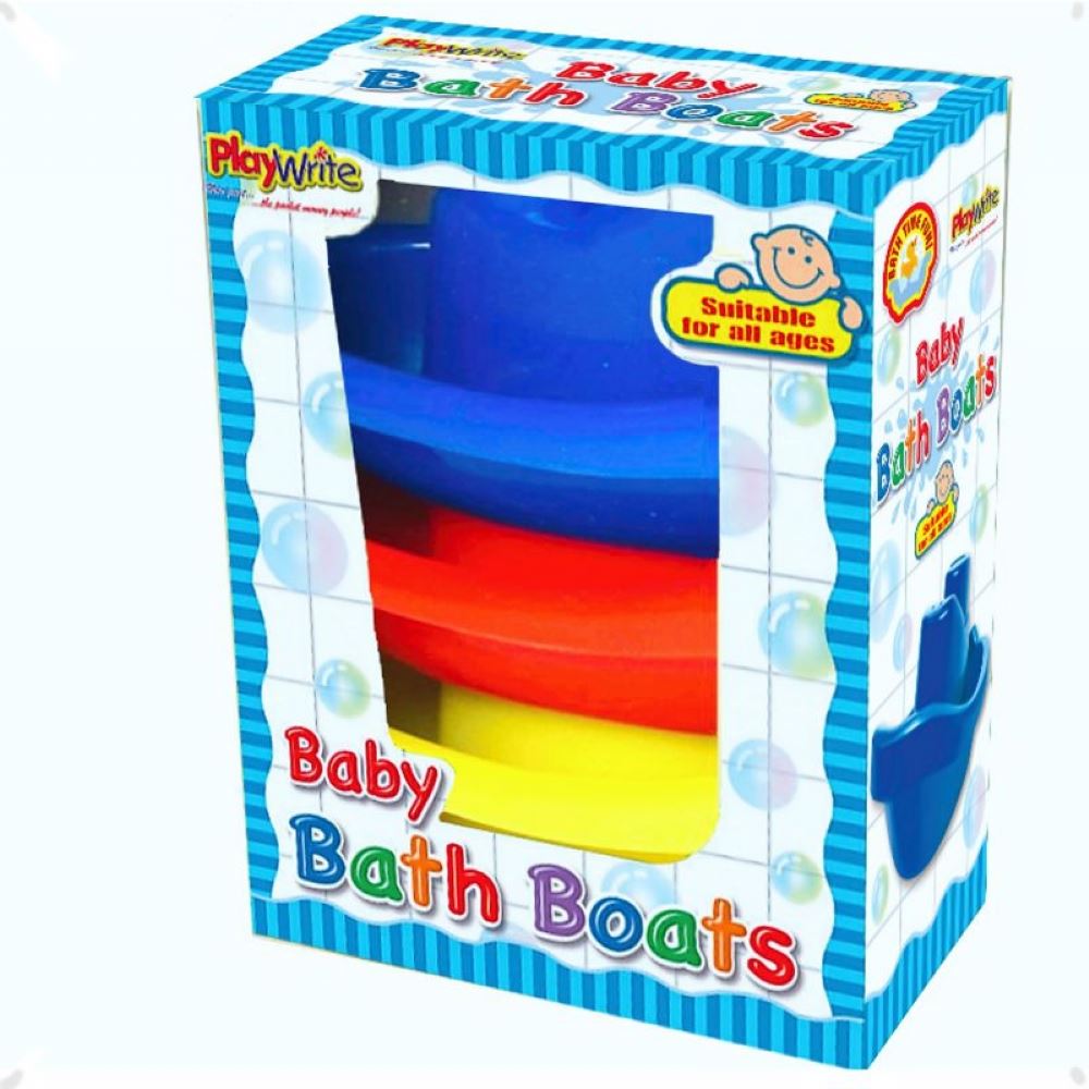 Set of 3 Baby Bath Boats - CuriousMinds.co.uk