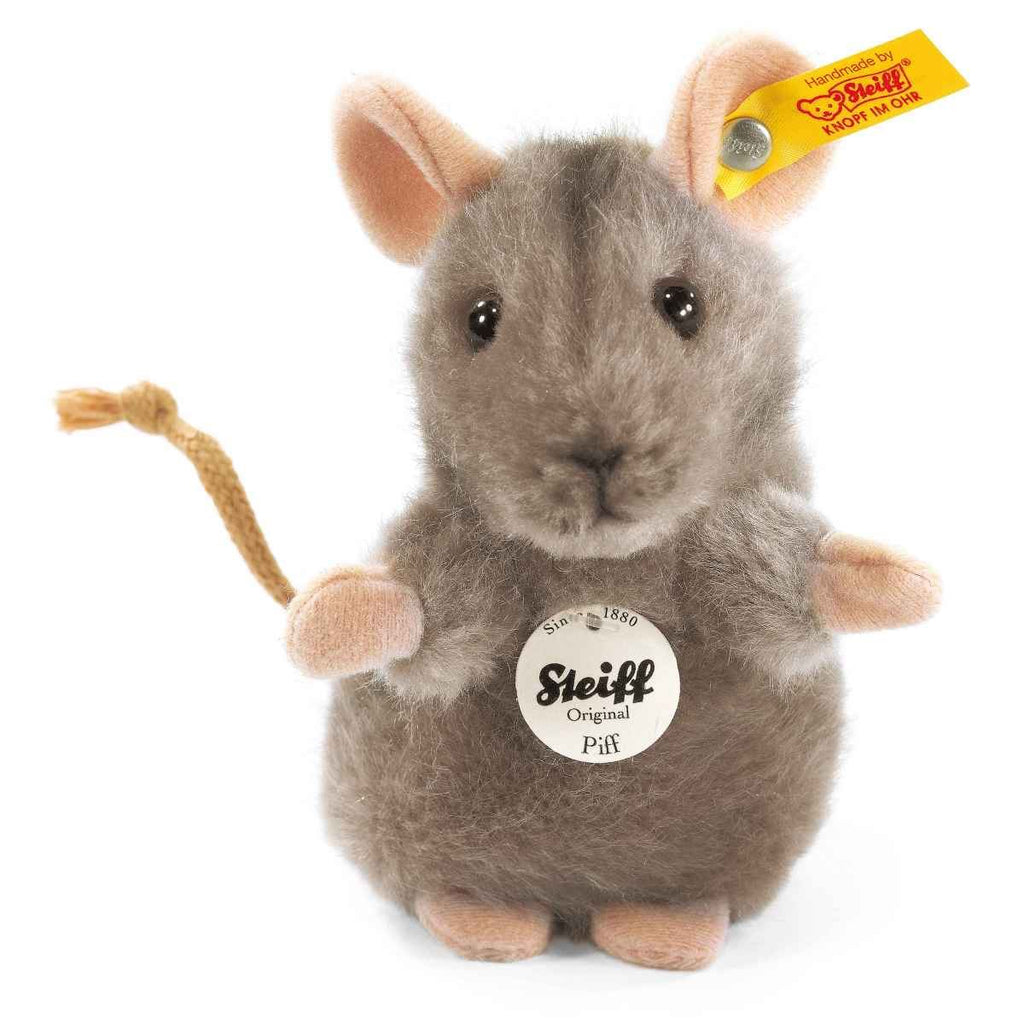 Steiff Piff Mouse - Grey - CuriousMinds.co.uk