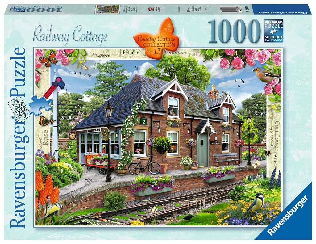 Ravensburger 13989 Railway Cottage 1000 Piece Jigsaw Puzzle - CuriousMinds.co.uk