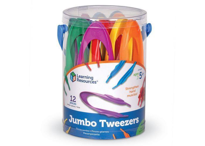 Learning Resources Jumbo Tweezers pack of 12 - CuriousMinds.co.uk