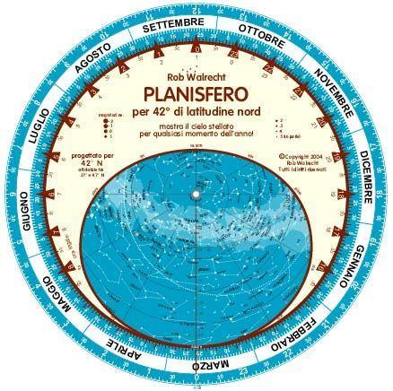 Rob Walrecht Italian Planisphere (Plaisfero) for 42° N - CuriousMinds.co.uk