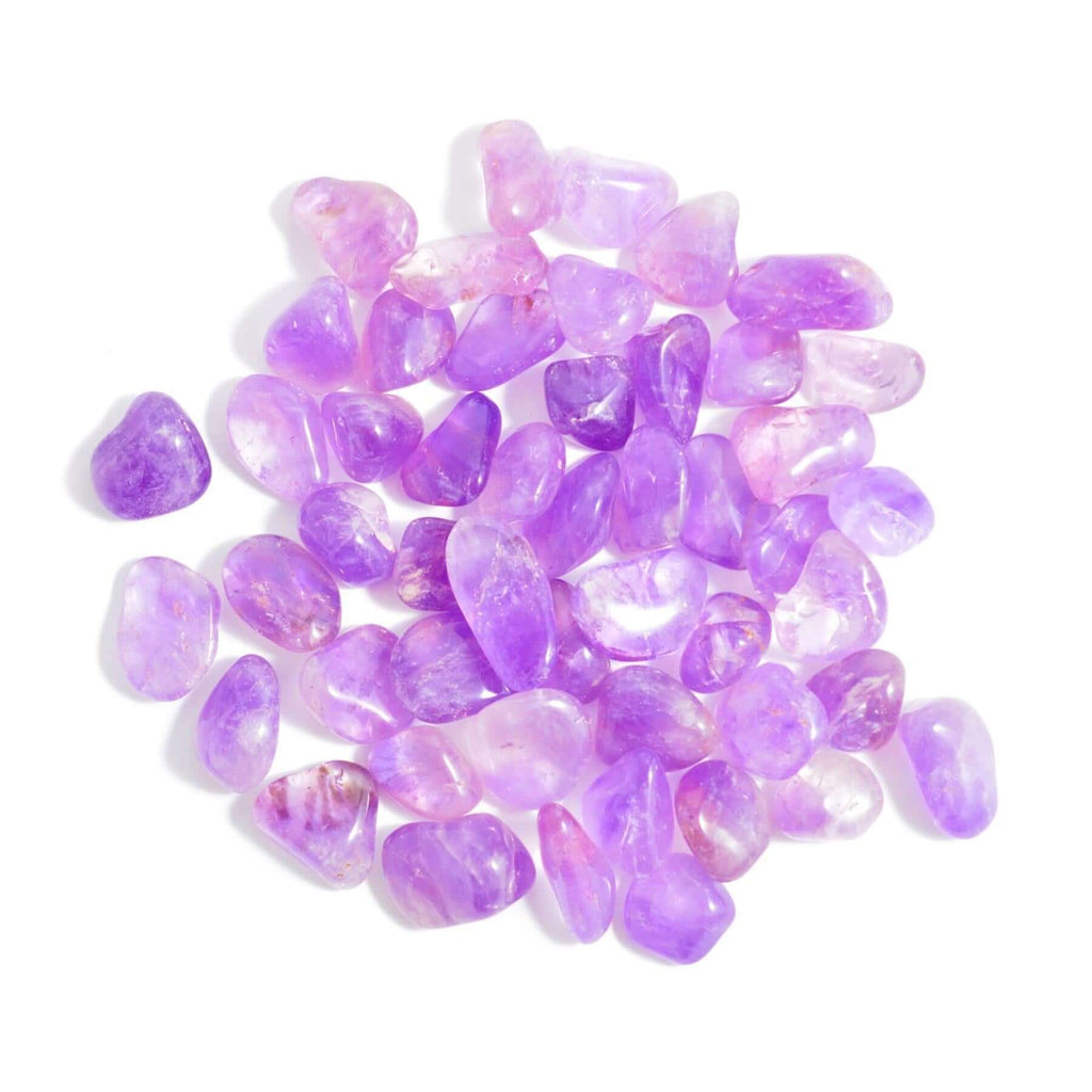 Amethyst Tumbled Gemstone 2.5-3 cm with Info Card - CuriousMinds.co.uk
