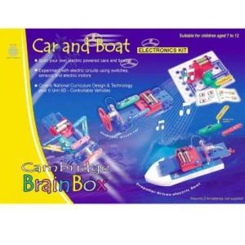 Cambridge Brainbox Cars And Boats 2 Electronics Kit - CuriousMinds.co.uk