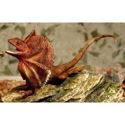 Large Frilled Lizard Figurine - CuriousMinds.co.uk