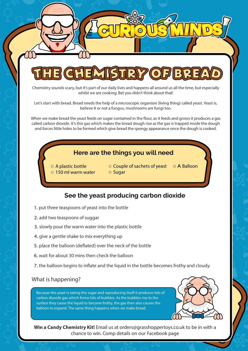 Science Experiments From Home: Why Does Bread Rise? – CuriousMinds.co.uk