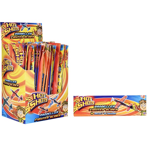 Propeller Fighter Airplane Glider Set Toy for Children Ages 3 and Up ...