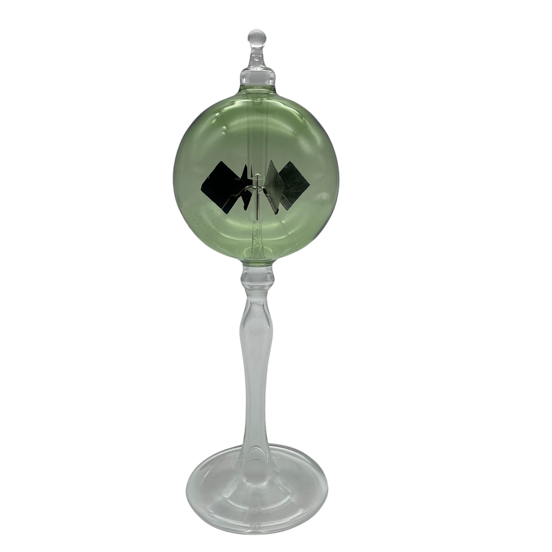 Crooke's Solar Radiometer, Tall Clear Stem, Green Globe – Curious Minds