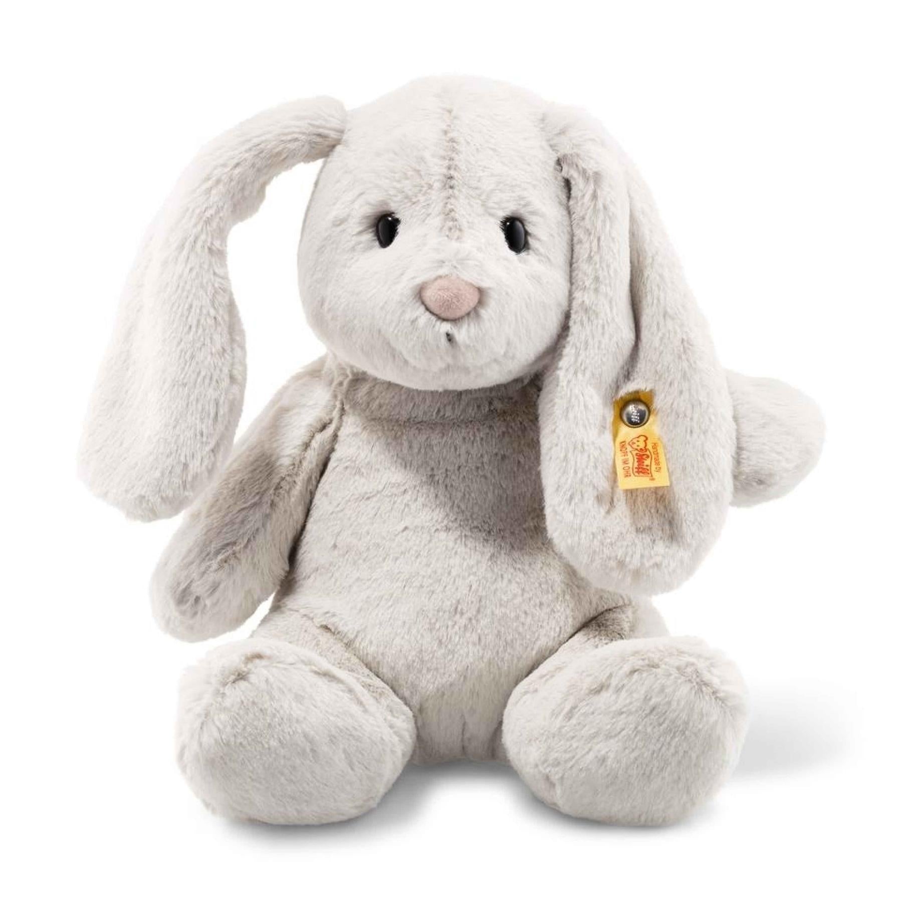 Hoppie Rabbit Steiff 28cm Hoppie Rabbit Light Grey Plush Toy Suitable from Birth ...