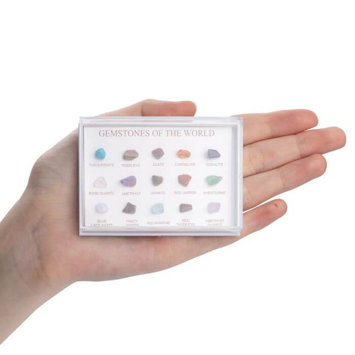 Mini Stones Mini Gemstones of the World Collection in Plastic Display Case ...