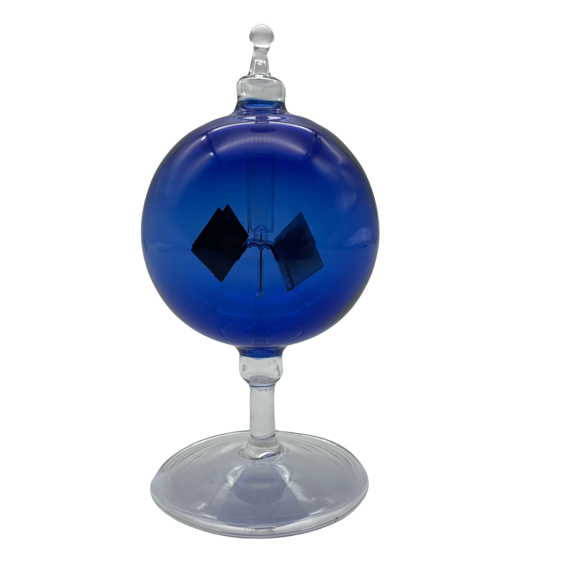 Crooke's Solar Radiometer, Short Clear Stem, Blue Globe – Curious Minds