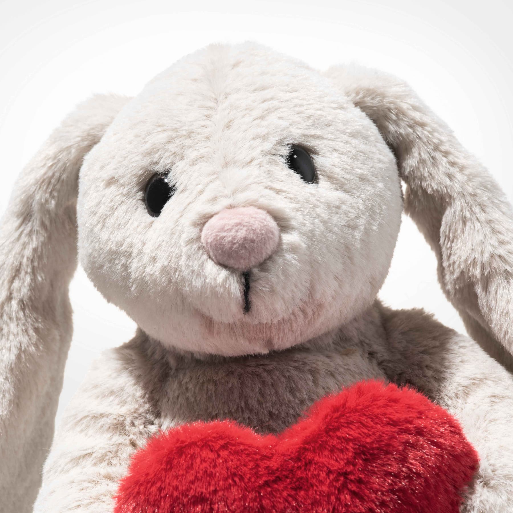 Hoppie Rabbit Steiff 16cm Hoppie Rabbit with Love Heart Soft Toy Valentines Day Gift ...