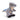 Keeleco 26cm Raptor Dinosaur Cuddly Grey Soft Toy Safe for All Ages