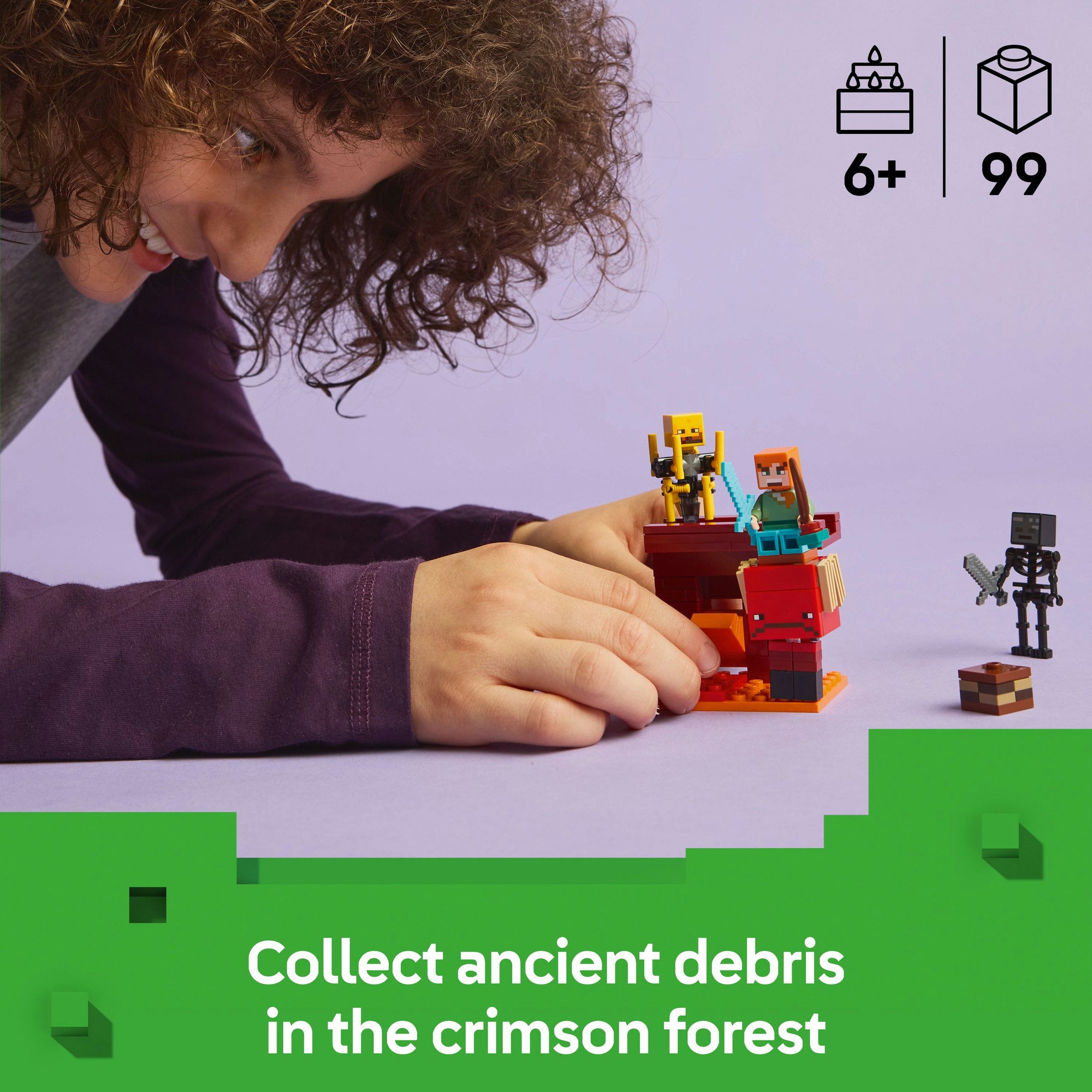 Lego Minecraft 21266 The Nether Lava Battle Playset for Ages 6 and Up ...