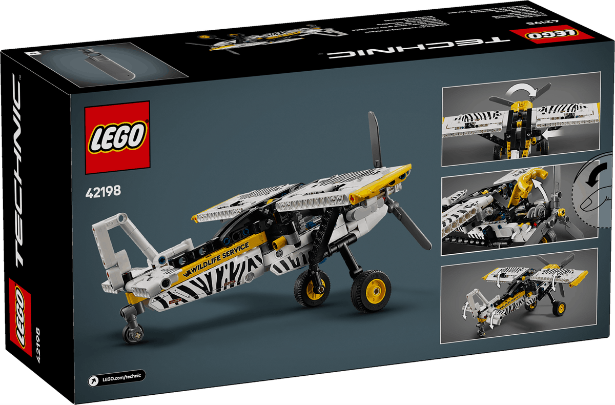 Lego Technic 42198 Bush Plane Buildable Toy Playset for Ages 8 and Up ...