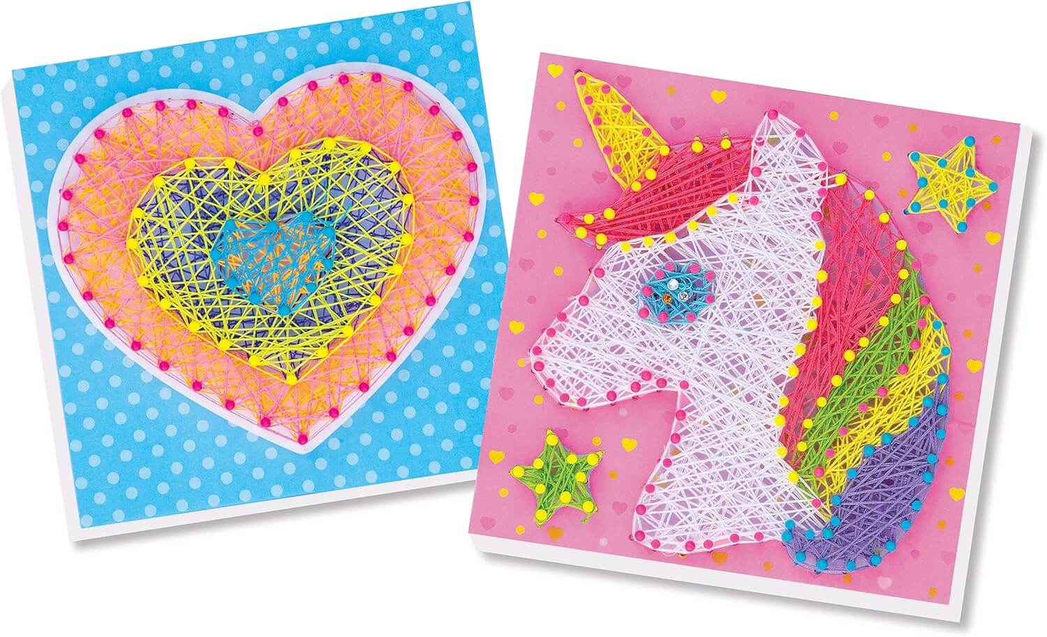4M KidzMaker Make Your Own String Art Craft Kit for Ages 5 and Up ...