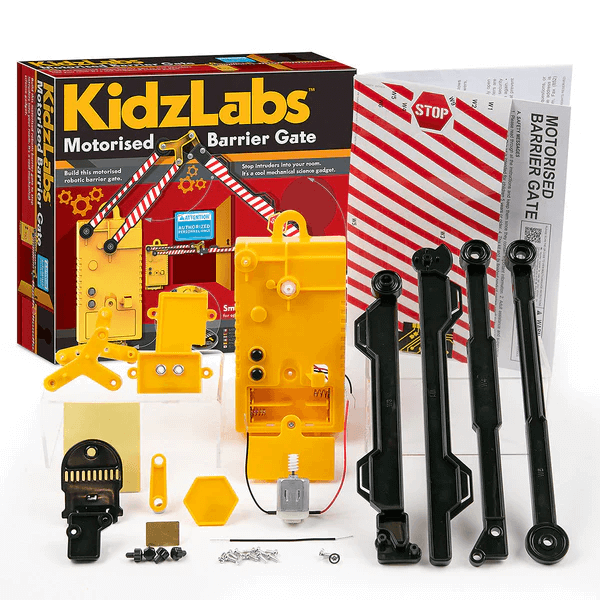 Gate Robotics 4M KidzLabs Build a Motorised Robotic Barrier Gate Kit for Ages 5 & Up ...