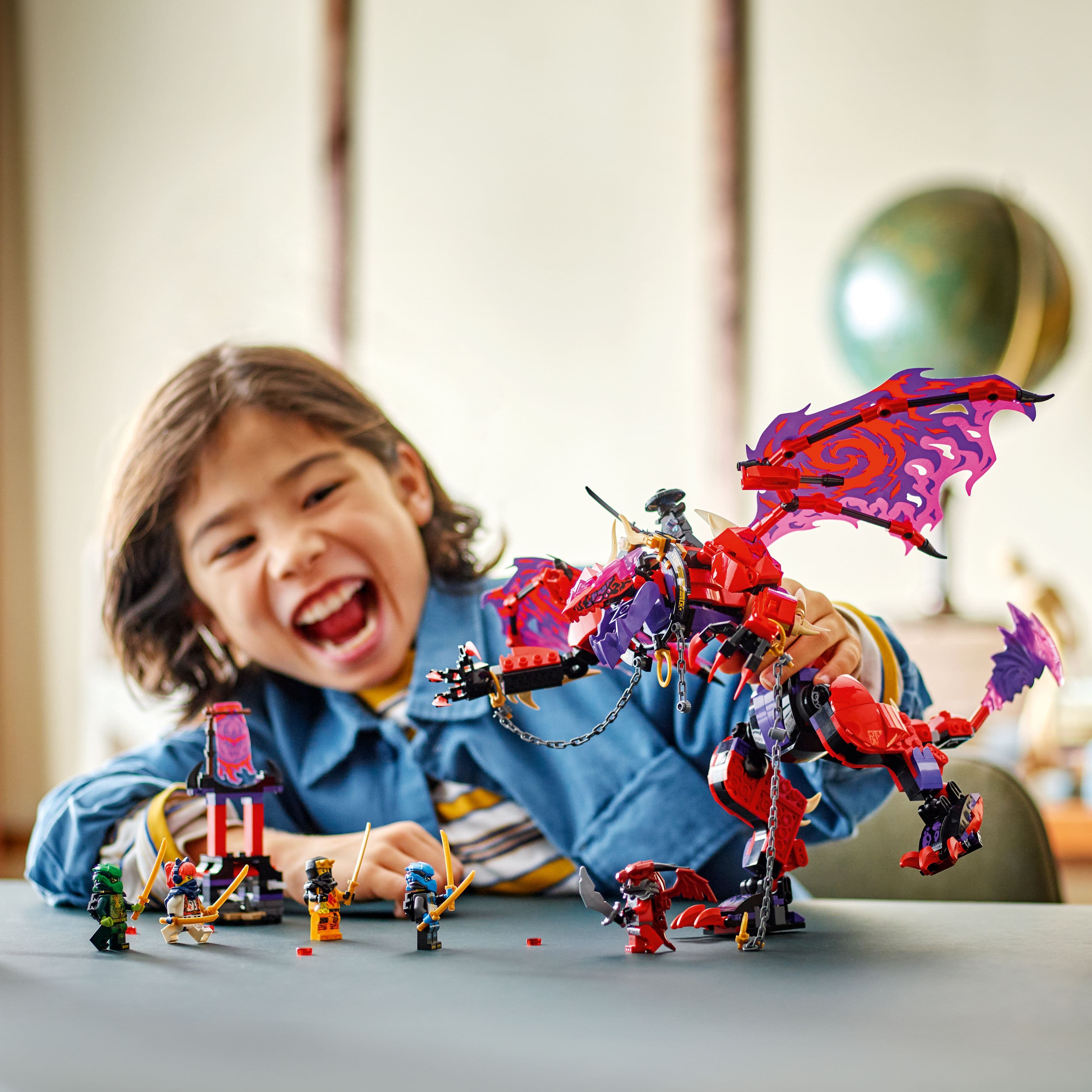 Lego Ninjago 71832 Thunderfang Dragon of Chaos Toy for Ages 8 and Up ...