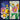 Lego Botanicals 10347 Petite Sunny Bouquet 373 piece set. Shows 2 close up images side by side of the fully built bouquet.
