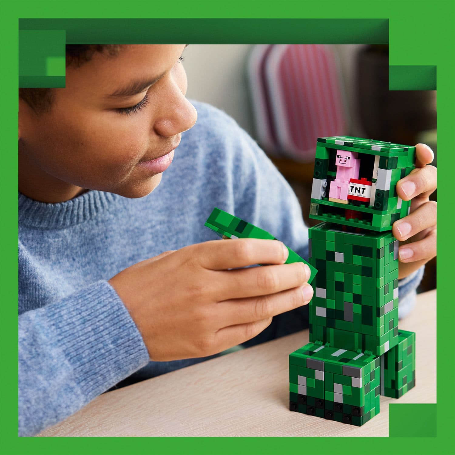 Minecraft Buildable Creeper Lego Minecraft 21276 The Creeper Buildable Playset for Ages 10 and Up ...